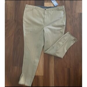 TuffRider Grand Prix Full Seat Breeches Safari Tan Riding Pants Size 40 NWT